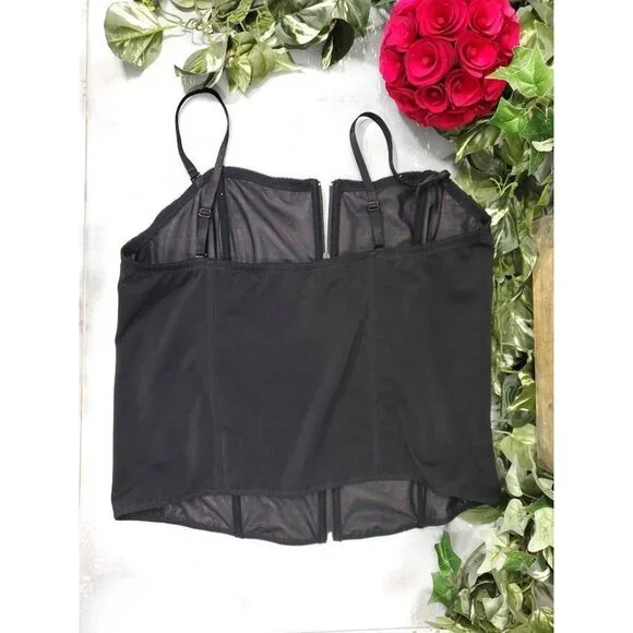 Torrid Red Plaid Corset Zip Bustier Top Plus Size 4X Christmas Holiday - Picture 5 of 6